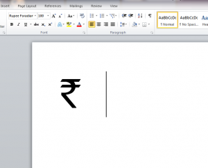 indian rupee font